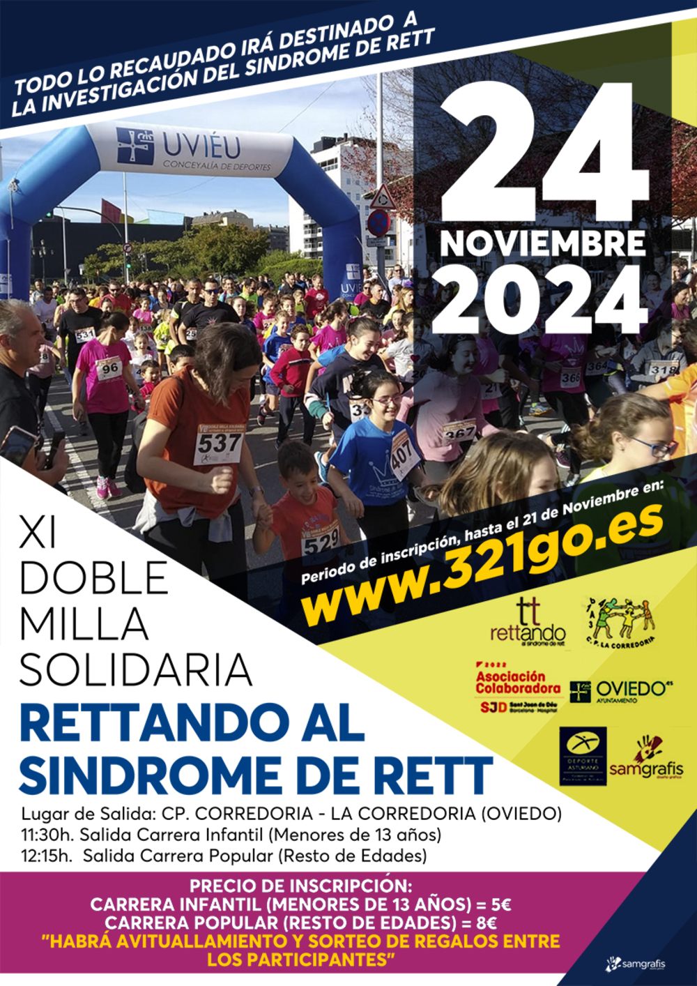 XI Doble Milla Solidaria "Rettando al síndrome de Rett" 2024