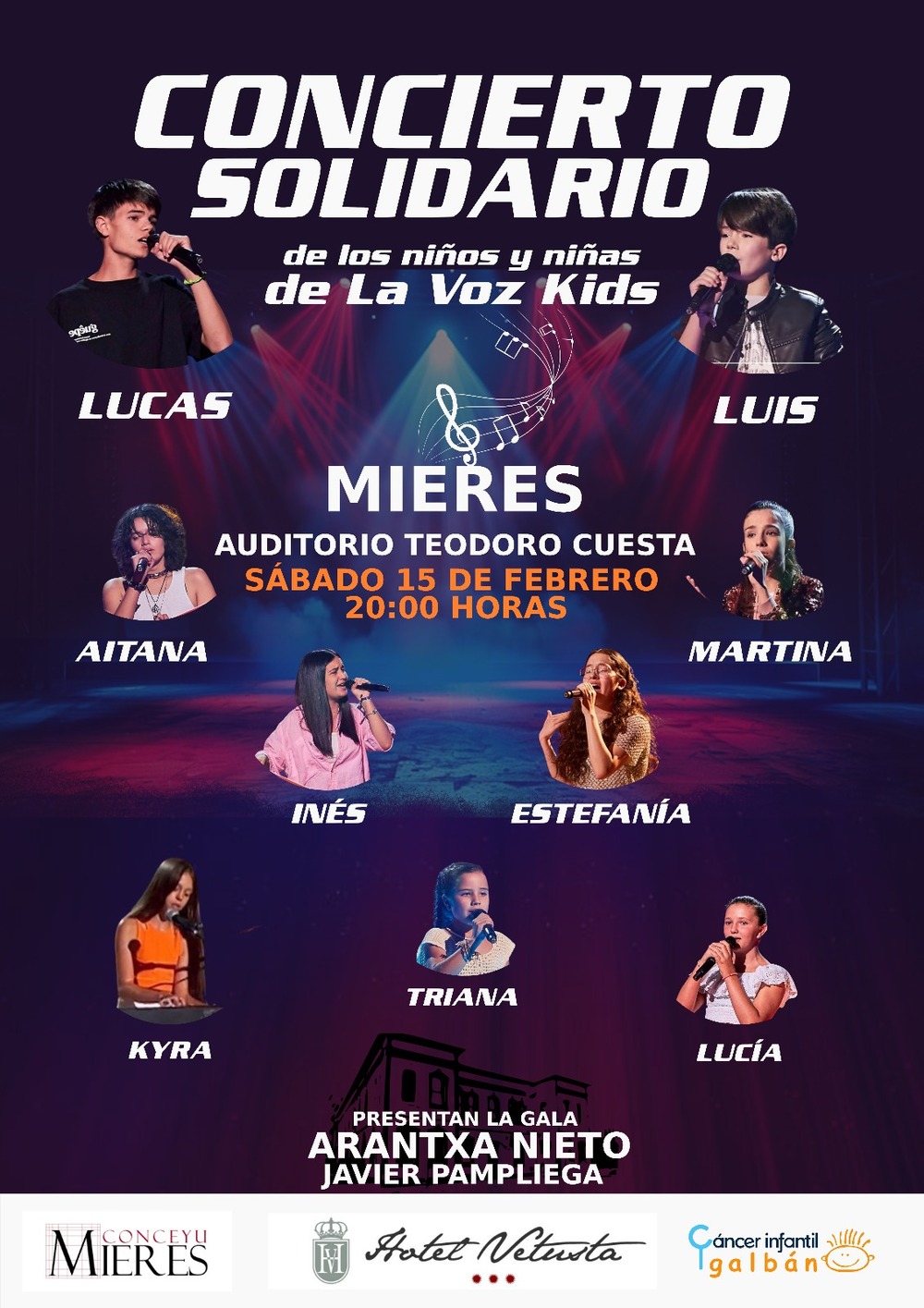 CONCIERTO SOLIDARIO LA VOZ KIDS EN FAVOR DE LA ASOCIACIÓN GALBÁN