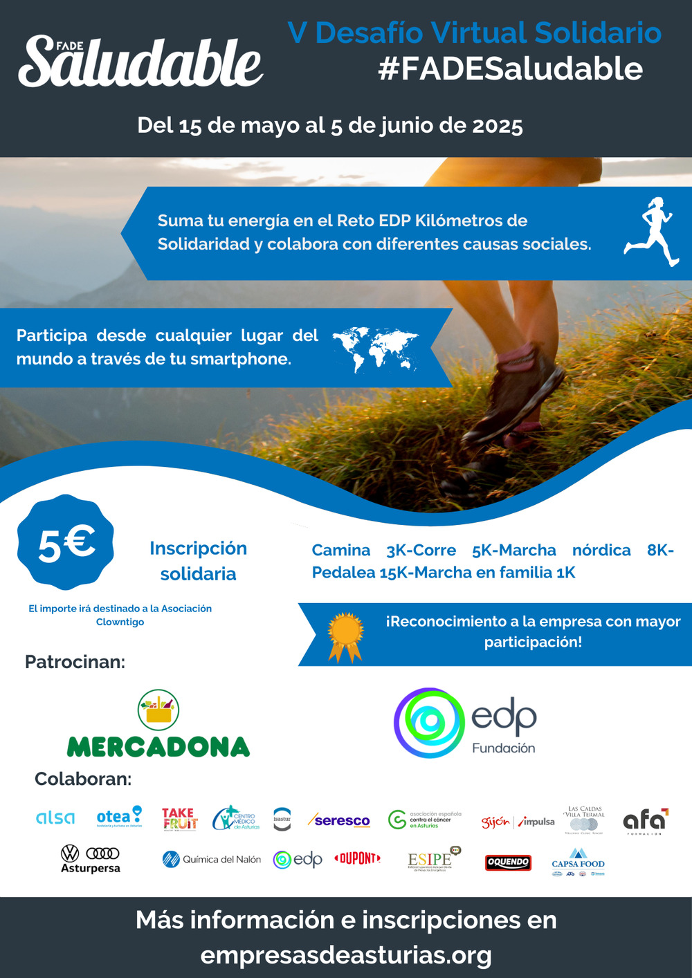 V Desafío Virtual Solidario FADE Saludable 2025