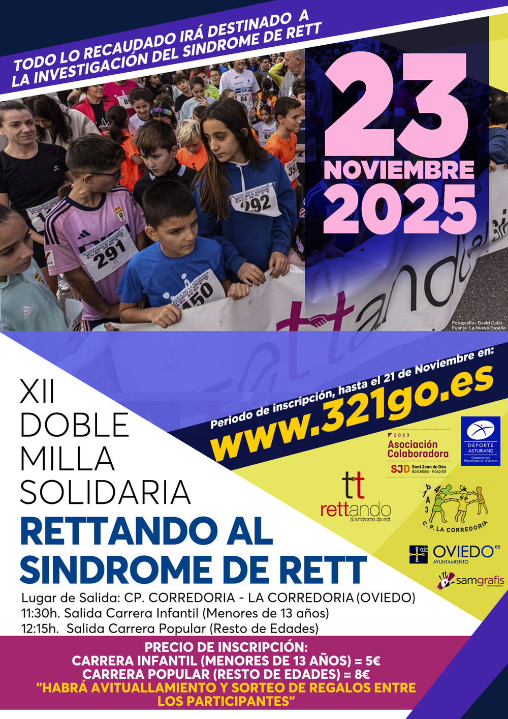 XII Doble Milla Solidaria "Rettando al síndrome de Rett" 2025