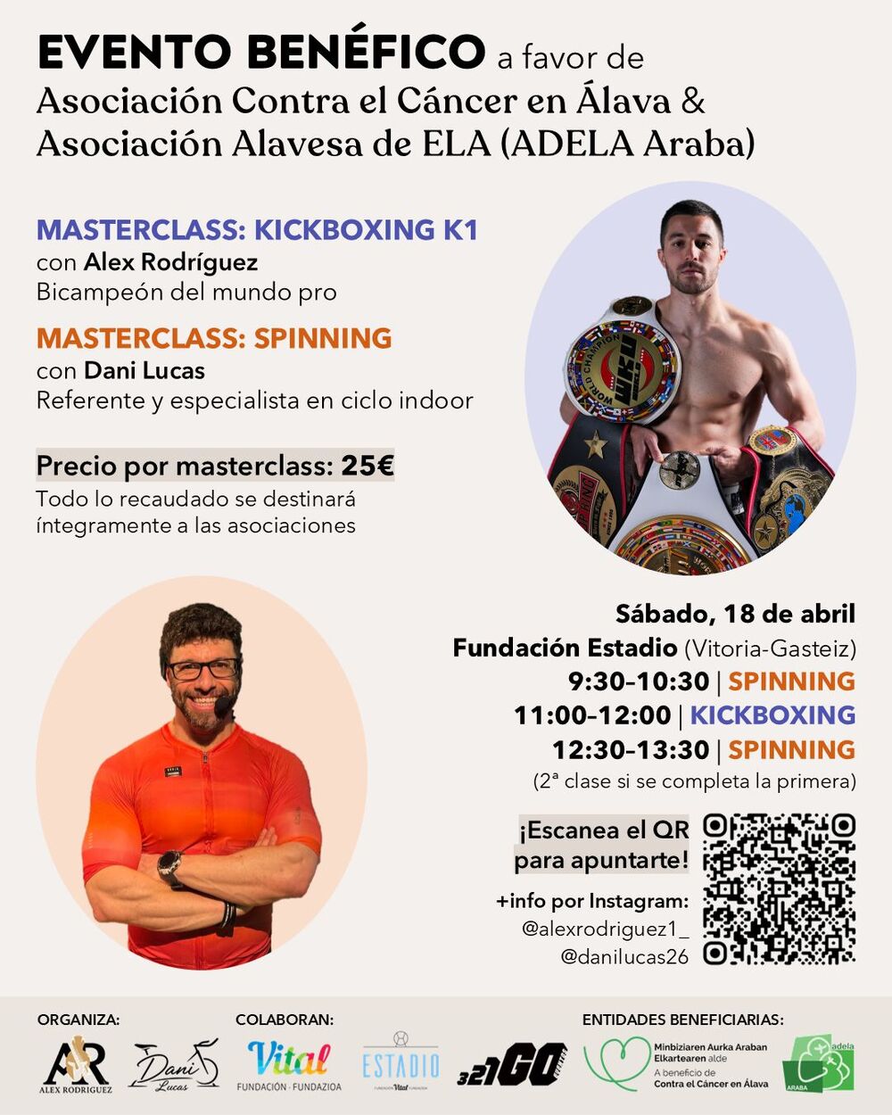 Evento Benéfico contra el Cáncer y asociación ELA de Álava